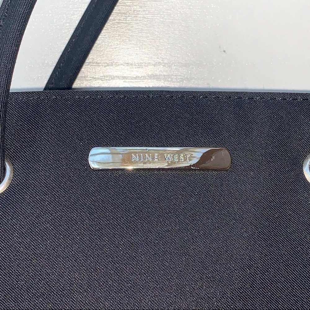 Nine West Black Slim Double-Strap Tote - Picture 3 of 9